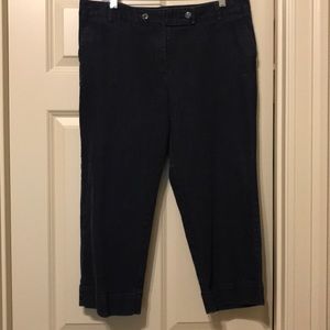 Talbots size 14P denim cropped pants